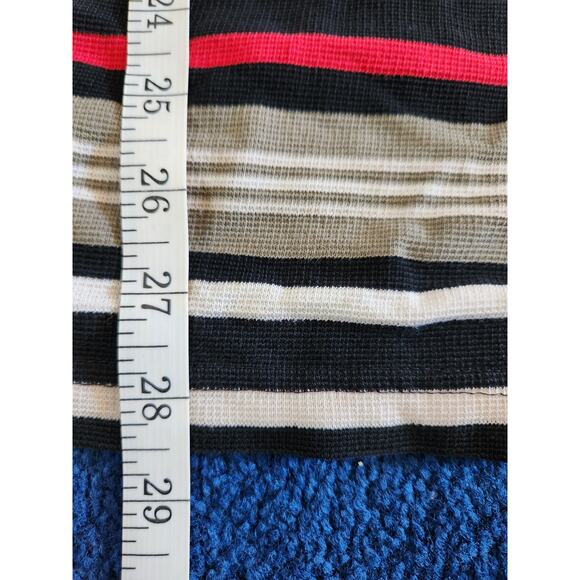 Y2k South Pole Men's Red & Black Striped Polo XL - Picture 10 of 11